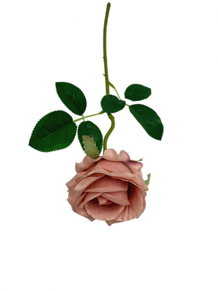 Róża pojedyncza gałązka 48 cm brudny róż