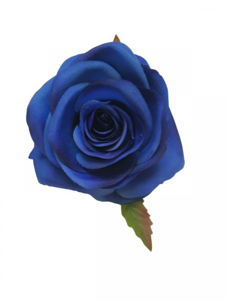 Róża główka 9 cm ciemno niebieska