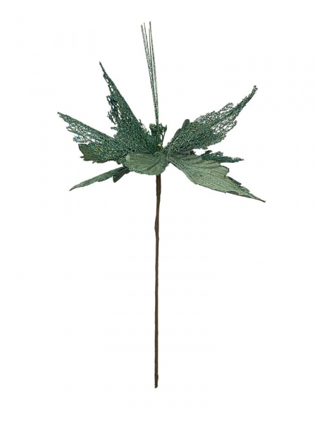 Gwiazda betlejemska na piku 50 cm zielona