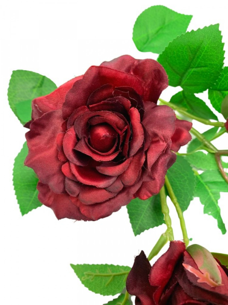 Róża gałązka 77 cm bordowa