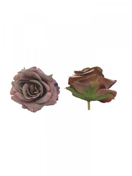 Róża matowa główka 6 cm w różnych odcieniach fioletu