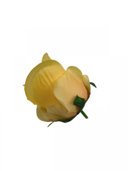Róża główka 7 cm jasno żółta