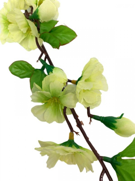 Kwiat jabłoni na gałązce 62 cm jasno zielony