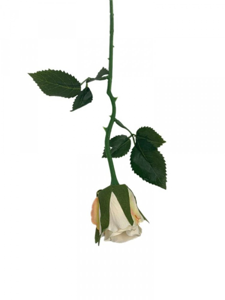 Róża gałązka 35 cm waniliowa
