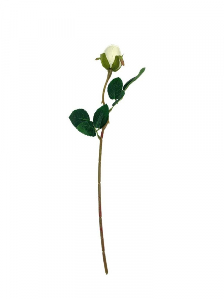 Róża gałązka 37 cm kremowa