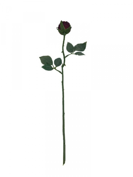 Róża gałązka 35 cm bordowa