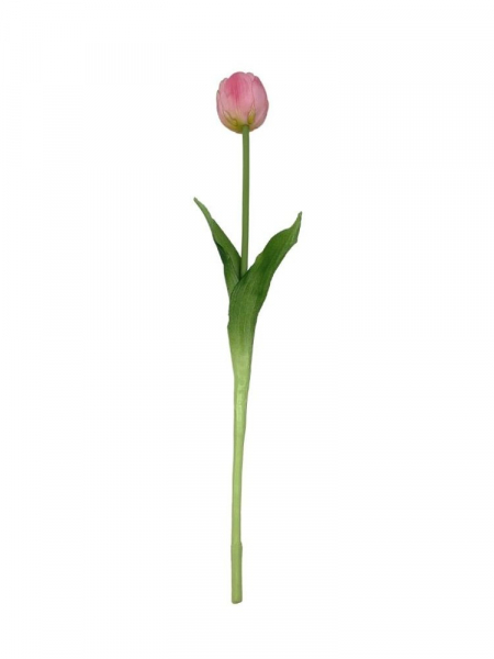 Tulipan silikonowy kwiat pojedynczy 46 cm jasny róż