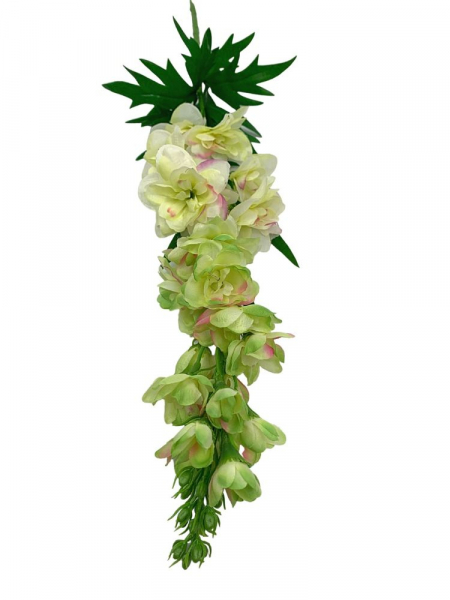 Ostróżka gałązka 71 cm jasny róż z jasną zielenią