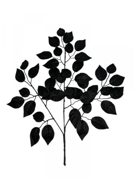 Liść róży 57 cm czarny