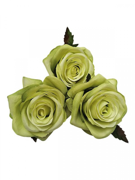 Róża główka 9 cm zielona