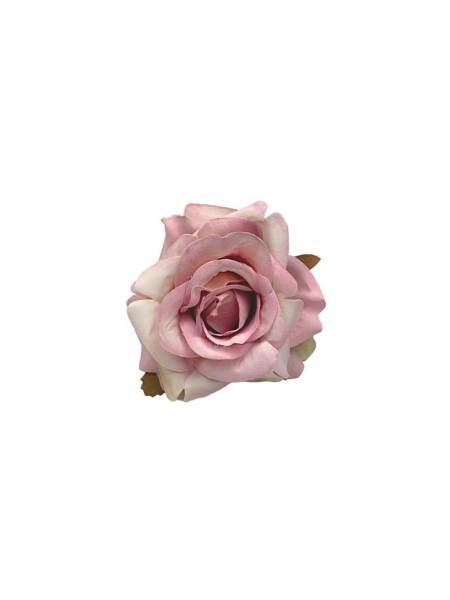 Róża matowa główka 6 cm jasno różowa
