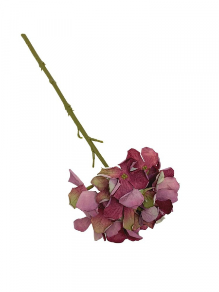 Hortensja gałązka 32 cm fioletowa z różem