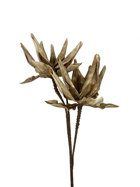 Egzotyczny kwiat piankowy XXL 110 cm jasny brąz