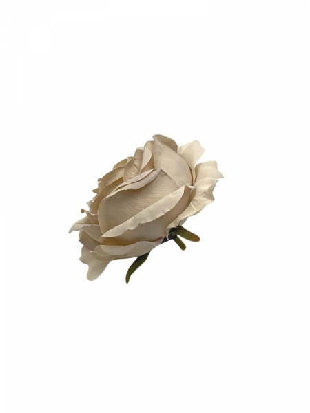 Róża główka 9 cm beżowa