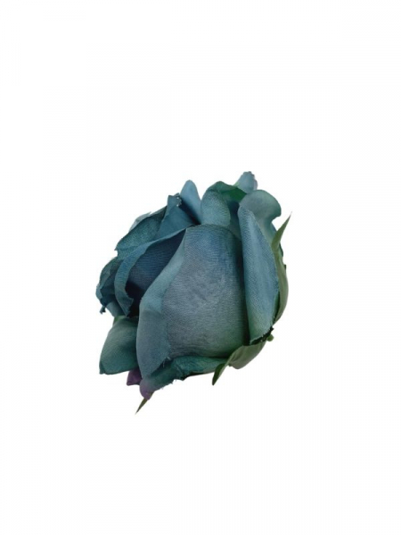 Róża główka 9 cm niebieska