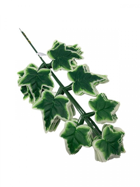 Liść hedera 54 cm zielony z białymi brzegami