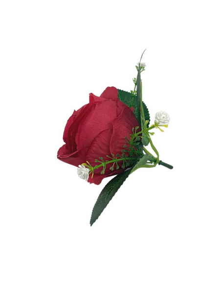 Róża główka z dodatkiem 11 cm czerwona