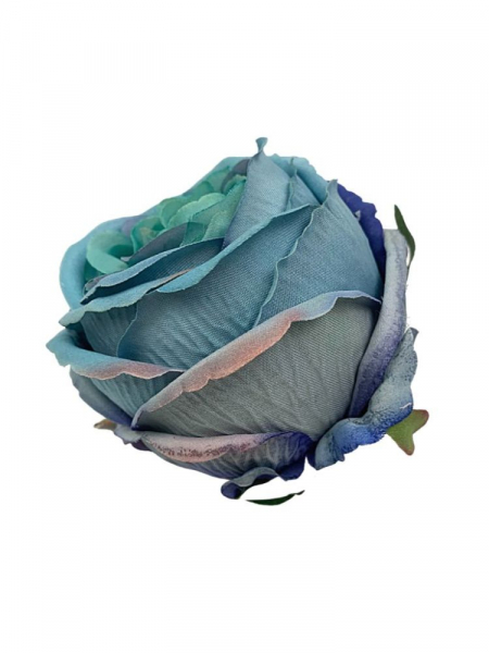 Róża główka 11 cm niebieska