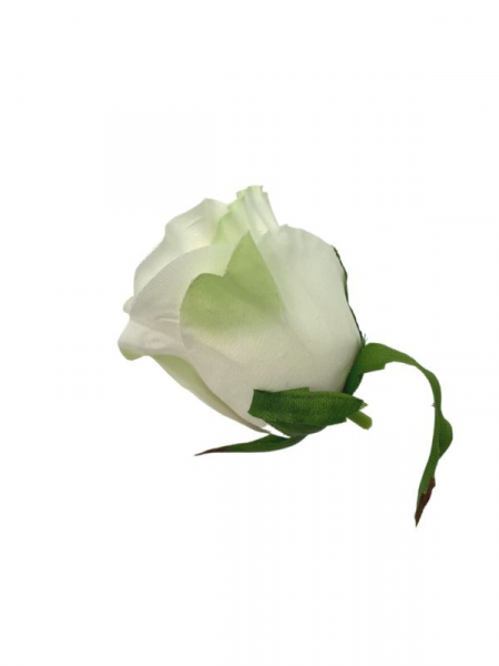 Róża główka 5 cm kremowa z jasnym różem