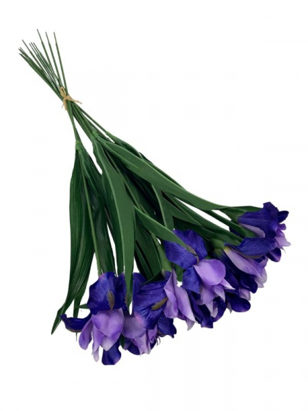 Irys gałązka 65 cm fioletowo niebieski