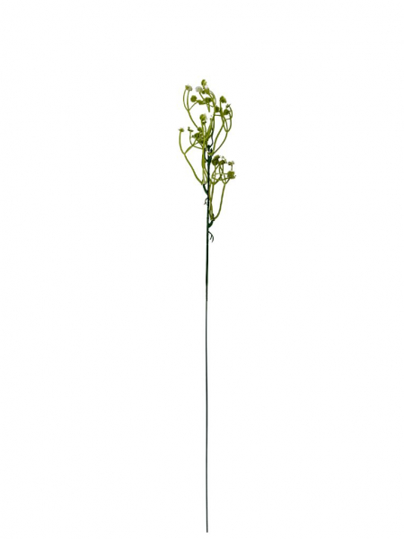 Gipsówka dodatek gałązka 44 cm biało zielona
