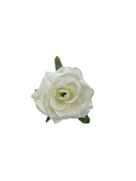 Róża główka 6 cm kremowa