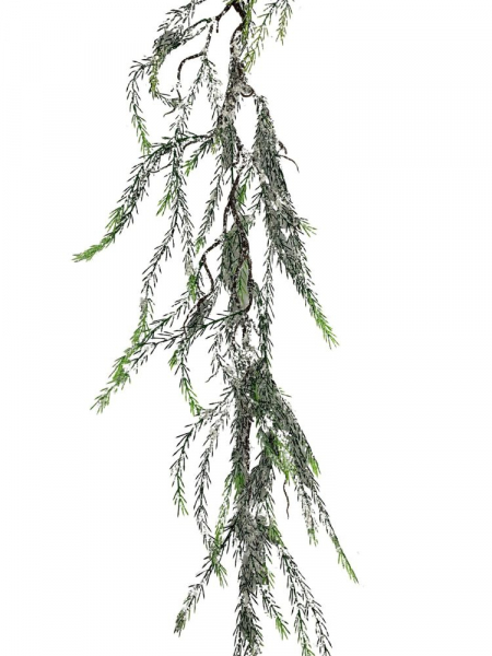 Girlanda zielona ośnieżona 180 cm