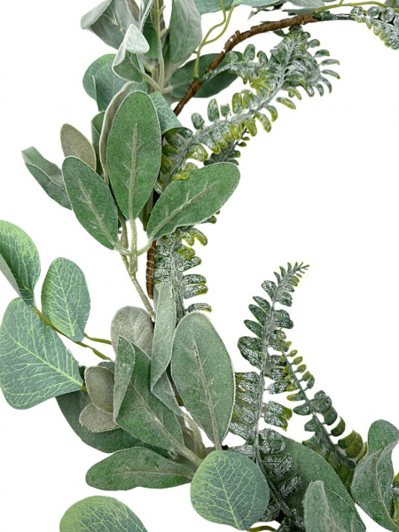Eukaliptus starzec girlanda 180 cm zielona bielona