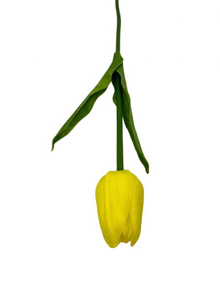 Tulipan z pianki 45 cm żółty