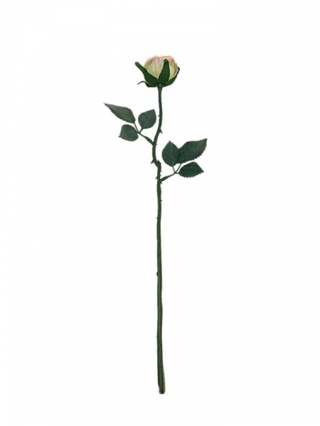 Róża gałązka 35 cm jasny róż z zielenią