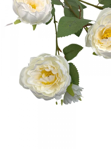 Róża gałązka 73 cm biała