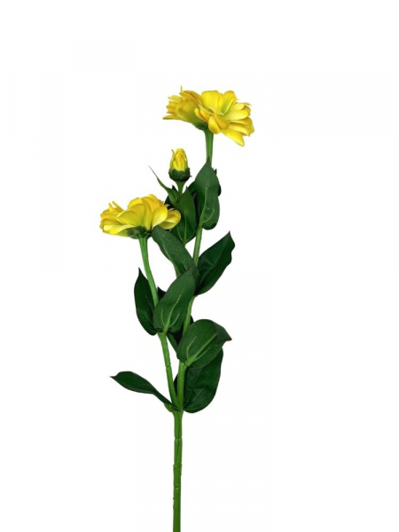 Cynia gałązka 62 cm żółta z zielenią