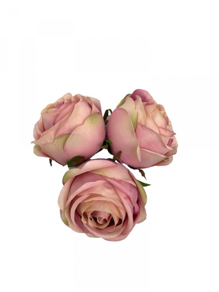 Róża główka 8 cm brudny róż