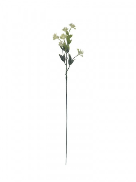 Dodatek kremowe kwiatuszki gałązka 41 cm