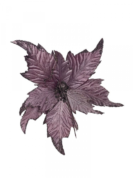 Gwiazda betlejemska na piku 30 cm fioletowa