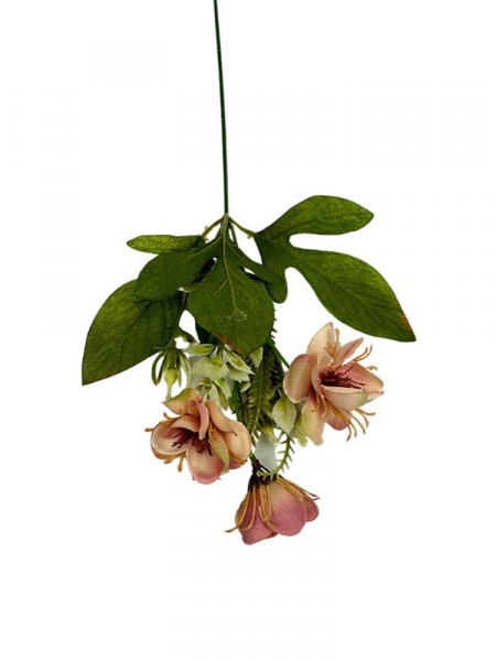 Dodatek florystyczny pik kwiatuszki 38 cm pudrowy róż