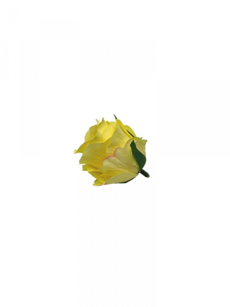 Róża główka 6 cm jasno żółta