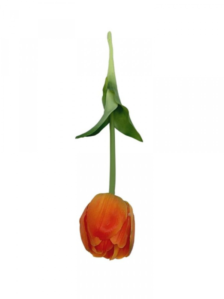 Tulipan silikonowy kwiat pojedynczy 46 cm pomarańczowy
