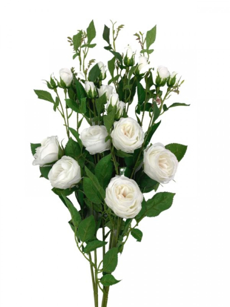 Róża gałązka 70 cm biała