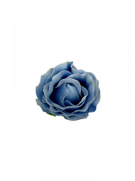 Róża główka 7 cm niebieska