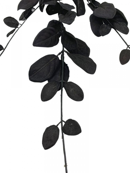 Gałązka z listkami 95 cm czarna