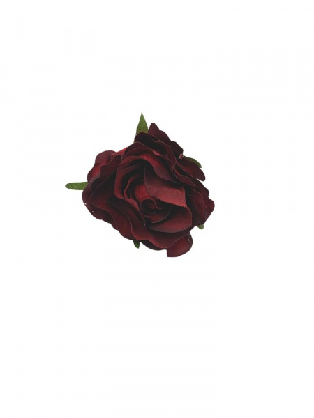 Róża główka 6 cm głęboka czerwień