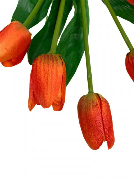 Tulipany bukiet 39 cm pomarańczowe
