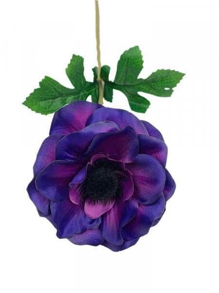 Anemon gałązka 50 cm fioletowo niebieski