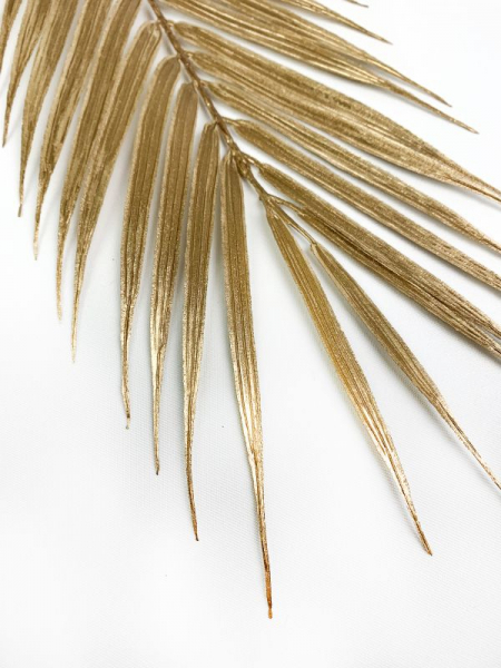 Liść palmy 61 cm złoty