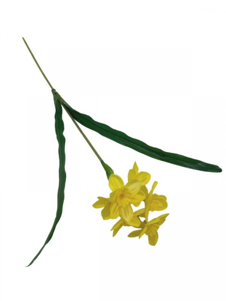 Narcyz kwiat pojedynczy 47 cm żółty