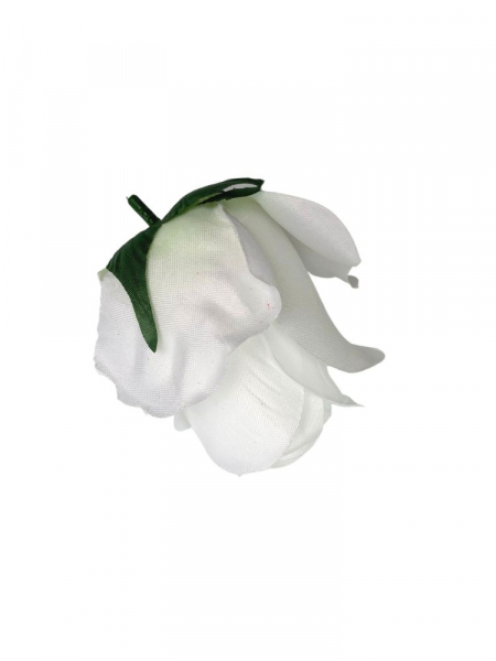 Róża główka 7 cm biała
