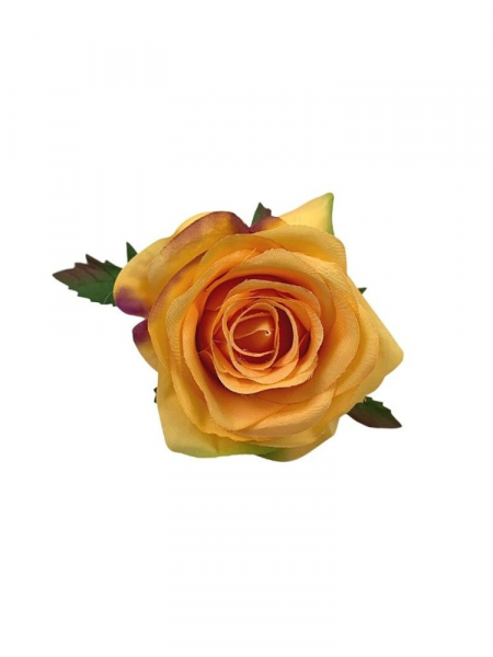 Róża główka 9 cm jasno pomarańczowa