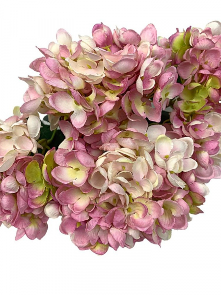 Hortensja bukiet 46 cm różowy z dodatkiem jasnej zieleni