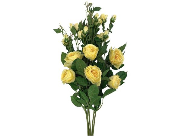Róża gałązka 70 cm żółta